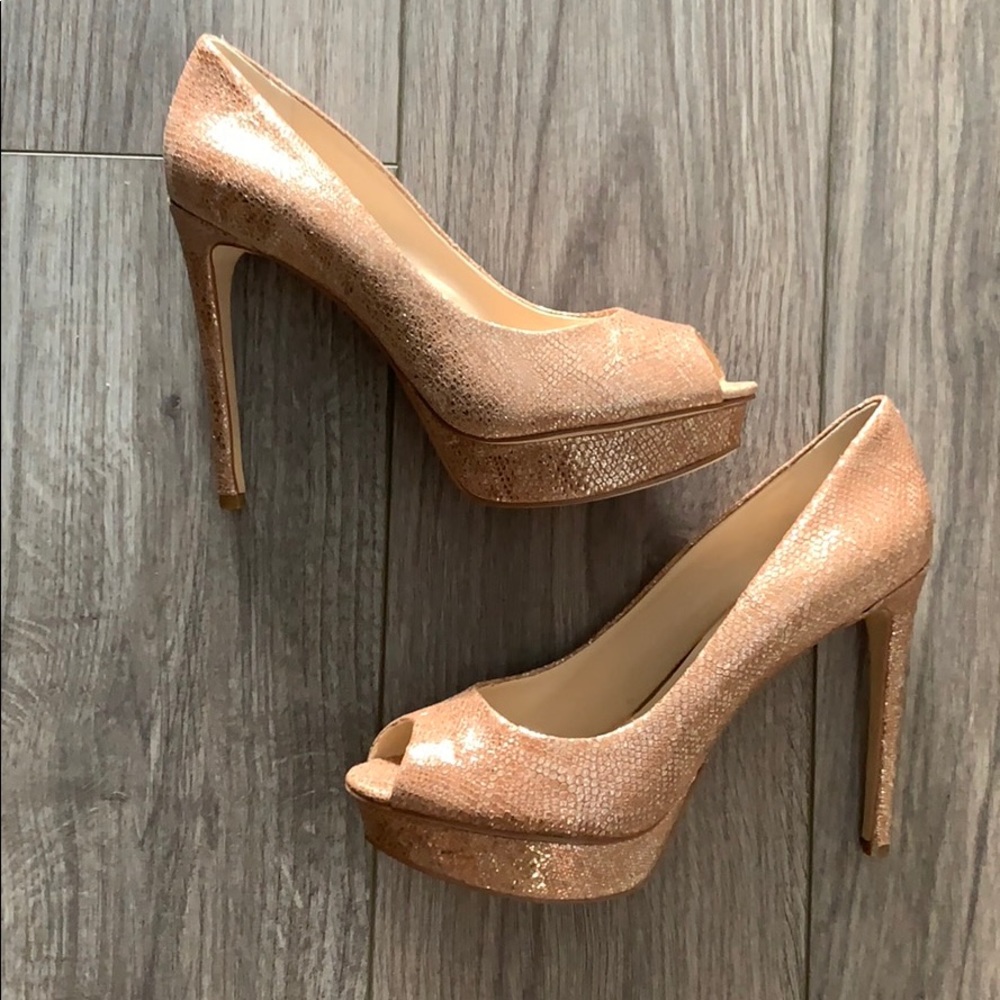 ❗️Nine West Edlyn Peeptoe Pump - Natural